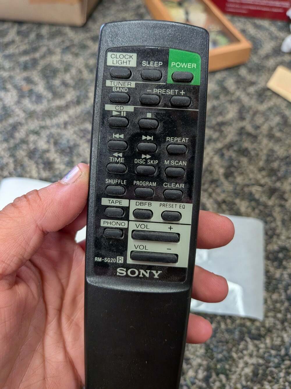 Sony RM-SG20 Audio System Remote Control - Picture 2 of 3